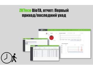 Формирование отчета "Первый приход/Последний уход" в ПО ZKTeco BioTA