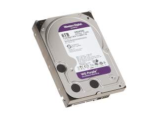 Жесткий диск HDD 6Tb Western Digital Purple SATA 6Gb/s 256Mb 3,5" для Hikvision WD63PURU-64