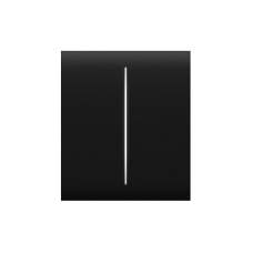 Ajax CenterButton (2-gang) черная центральная сенсорная кнопка для выключателя LightCore