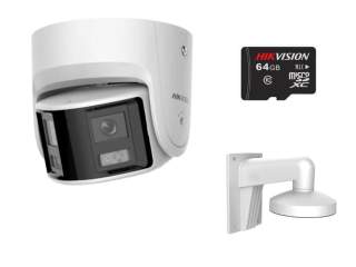 IP видеокамера Hikvision DS-2CD2347G2P-LSU/SL (2,8 мм) (C) + 64G + DS-1273ZJ-140