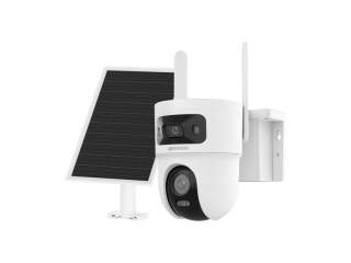 Уличная двухобъективная 4G IP-камера на солнечной батарее Hikvision DS-2CFSP8-D/4G (2,8+4 мм) 4+4 Мп