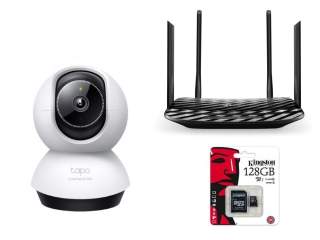 Комплект wifi камеры TP-Link Tapo TC72+128Gb+ Archer C6