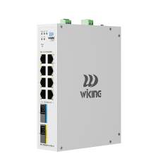8-портовый индустриальный управляемый PoE коммутатор Wi-Tek WK-PCES310-1A1B-H