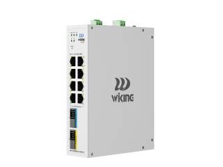 8-портовый индустриальный управляемый PoE коммутатор Wi-Tek WK-PCES310-1A1B-H