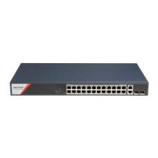 Smart PoE коммутатор Hikvision DS-3E1528HP-SI-24P2T2F, 24 порта гигабит