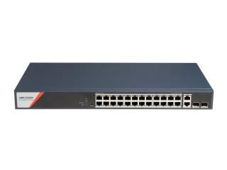 Smart PoE коммутатор Hikvision DS-3E1528HP-SI-24P2T2F, 24 порта гигабит