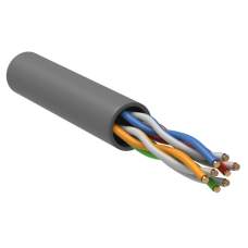 Сетевой кабель LC1-C5E04-111 U/UTP кат.5E 4х2х24AWG solid PVC серый   