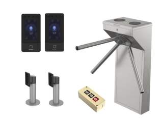 Комплект турникета Hikvision DS-K3G200LX-R/Pg-Dm55 с пультом и распознаванием лиц