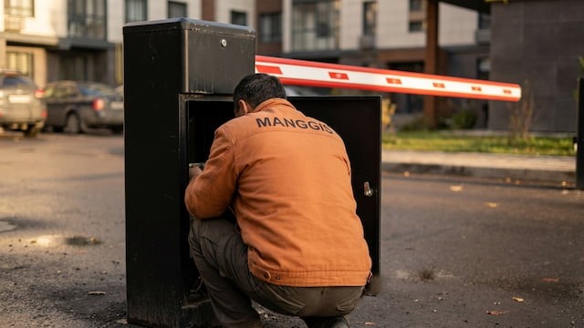 Установка и монтаж шлагбаума